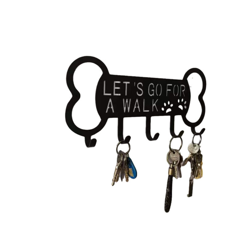 Perforated Pet Dog Rope Iron Art Coat Hook Custom Perforated Animal Clothing Metal Coat Hook - Image 4