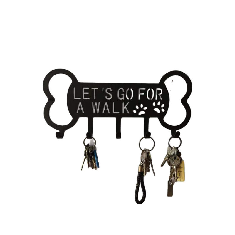 Perforated Pet Dog Rope Iron Art Coat Hook Custom Perforated Animal Clothing Metal Coat Hook - Image 2