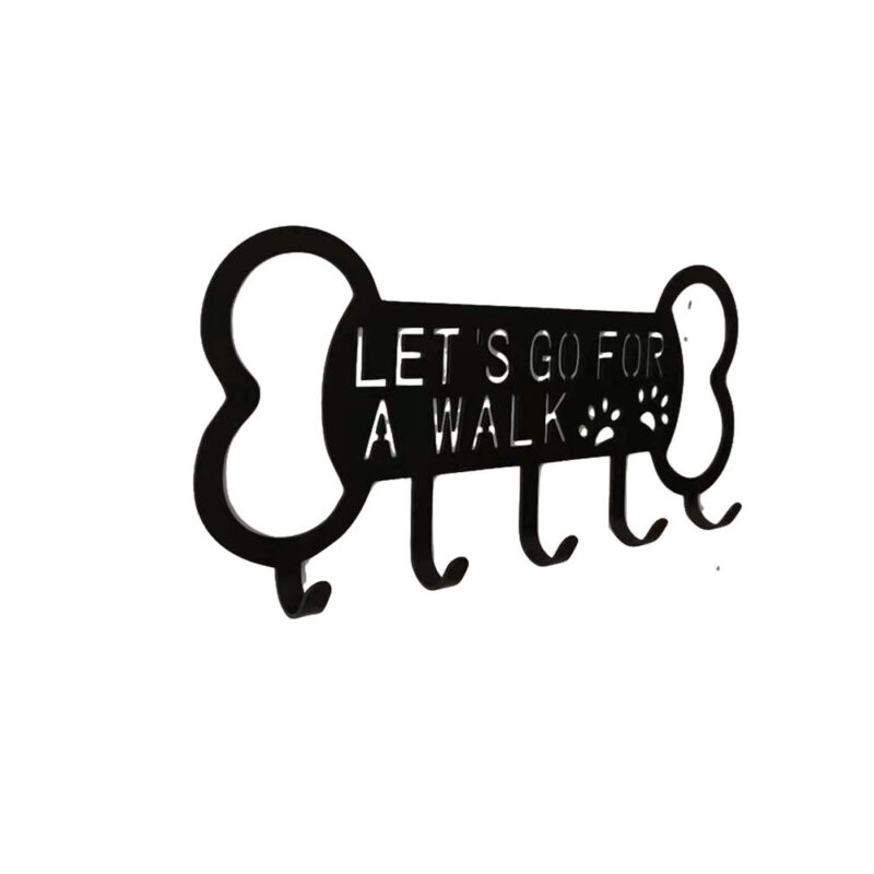 Perforated Pet Dog Rope Iron Art Coat Hook Custom Perforated Animal Clothing Metal Coat Hook - Image 5