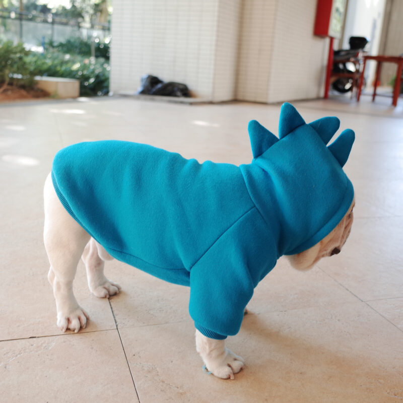 Pet Apparel Fleece Solid Color Hoodie - Image 5