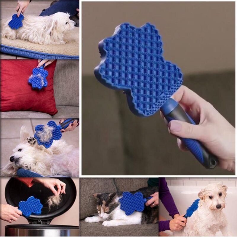 Pet Hair Remover Brush Gentle Pet Grooming Brush - Image 5