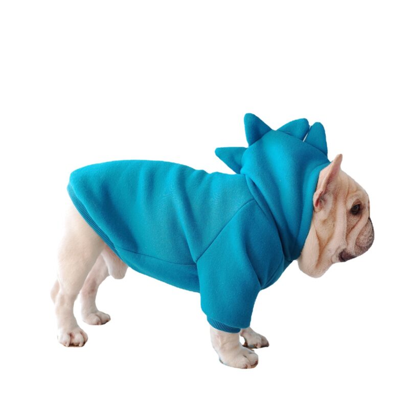 Pet Apparel Fleece Solid Color Hoodie - Image 2