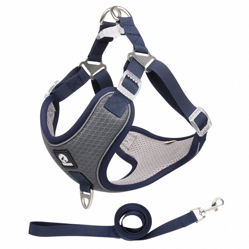 Adjustable/Breathable/Mesh/Reflective Harness/Leash/Sm,Med Dogs - Image 7
