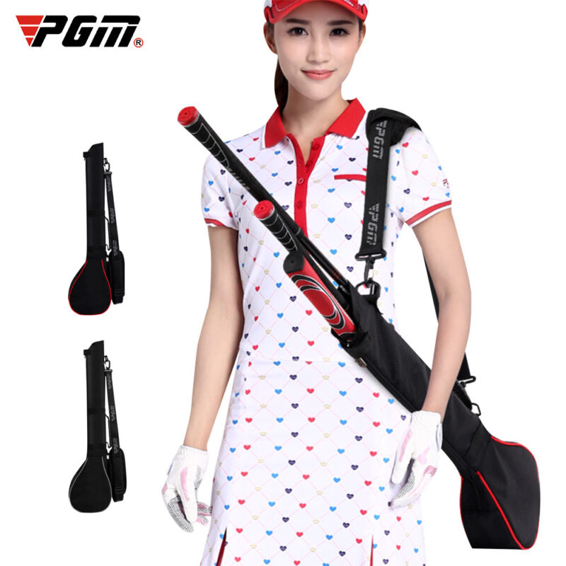 Foldable Golf Gun Bag Lightweight Can Hold 3 Clubs Golf Carry Pack Soft Rubber Handle Golf Stand Carry Bag For Men And Women - Image 7