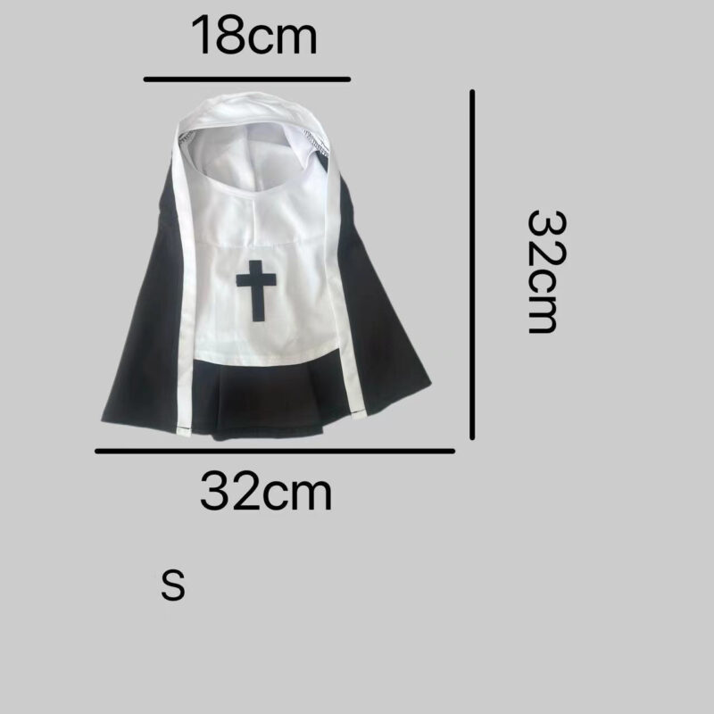 PET SHOW Nun Dog Costume For Small Medium Dogs Halloween - Image 2