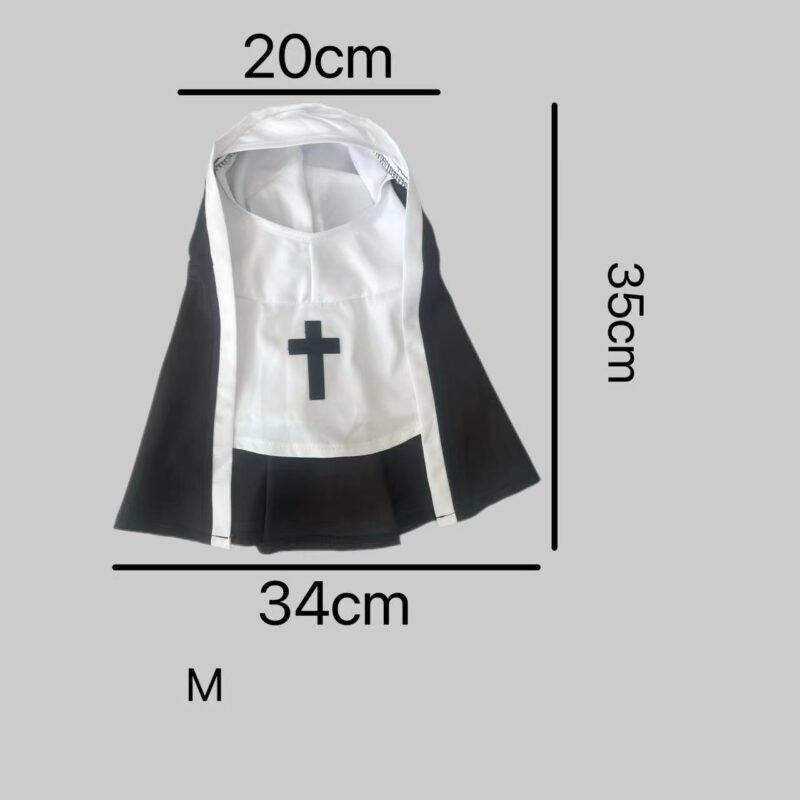 PET SHOW Nun Dog Costume For Small Medium Dogs Halloween - Image 3